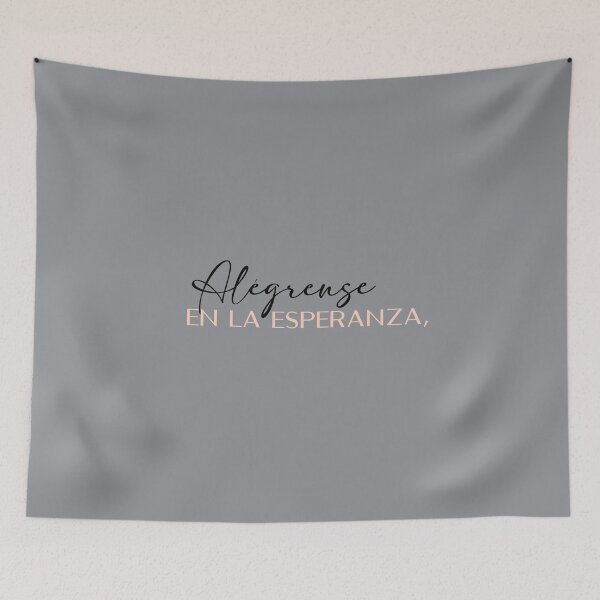 Item preview, Alégrense en la esperanza, Spanish Christian Quote designed and sold by Aryam Quotes.