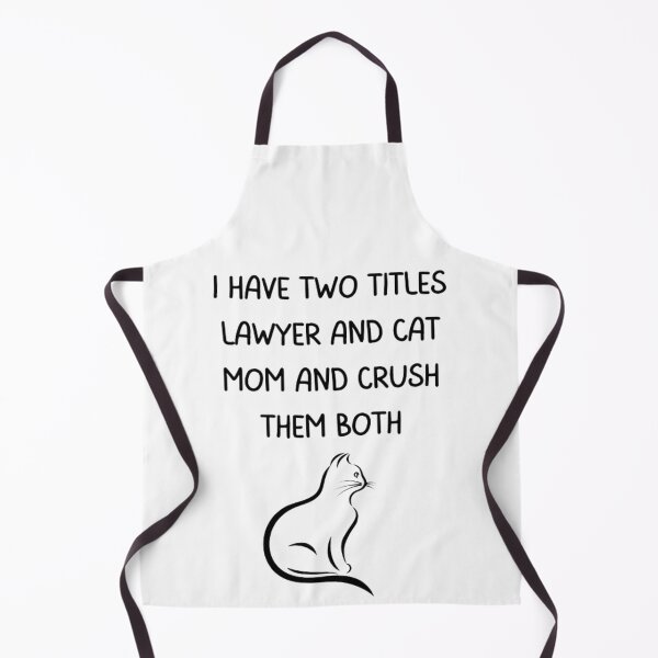 Item preview, I Have Two Titles Lawyer And Cat Mom designed and sold by Nero9o.