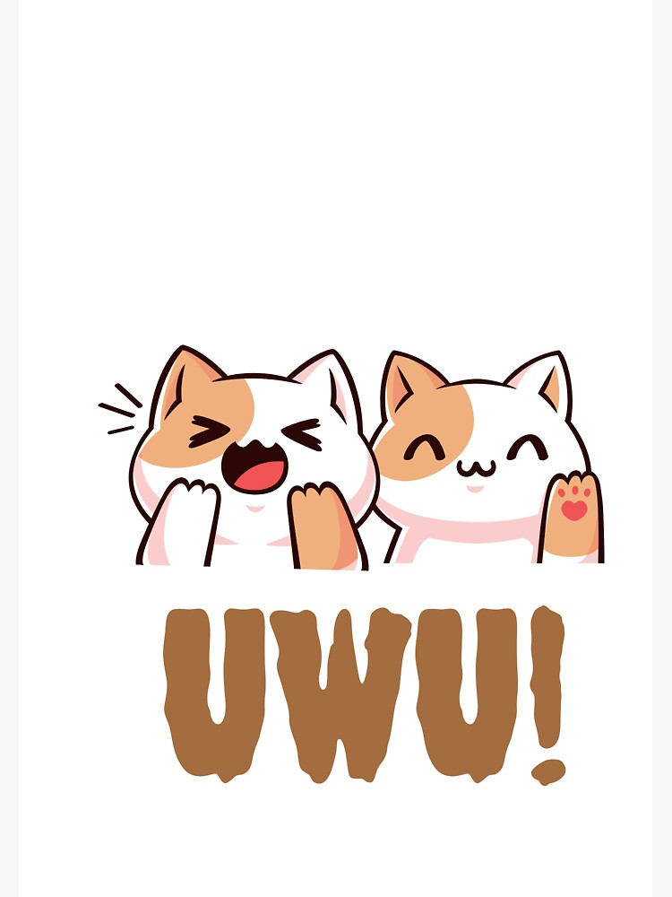 "UWU kitty" Sticker for Sale by ryderstshirthub Redbubble