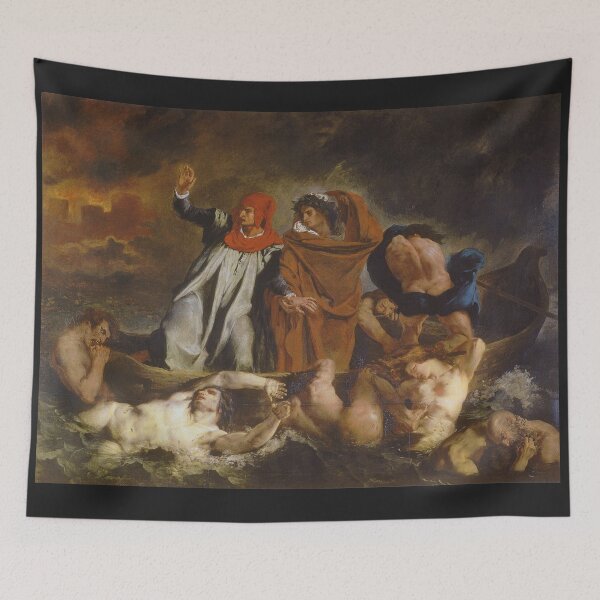 Item preview, The Barque of Dante - Eugène Delacroix  designed and sold by Vintage Designs +.