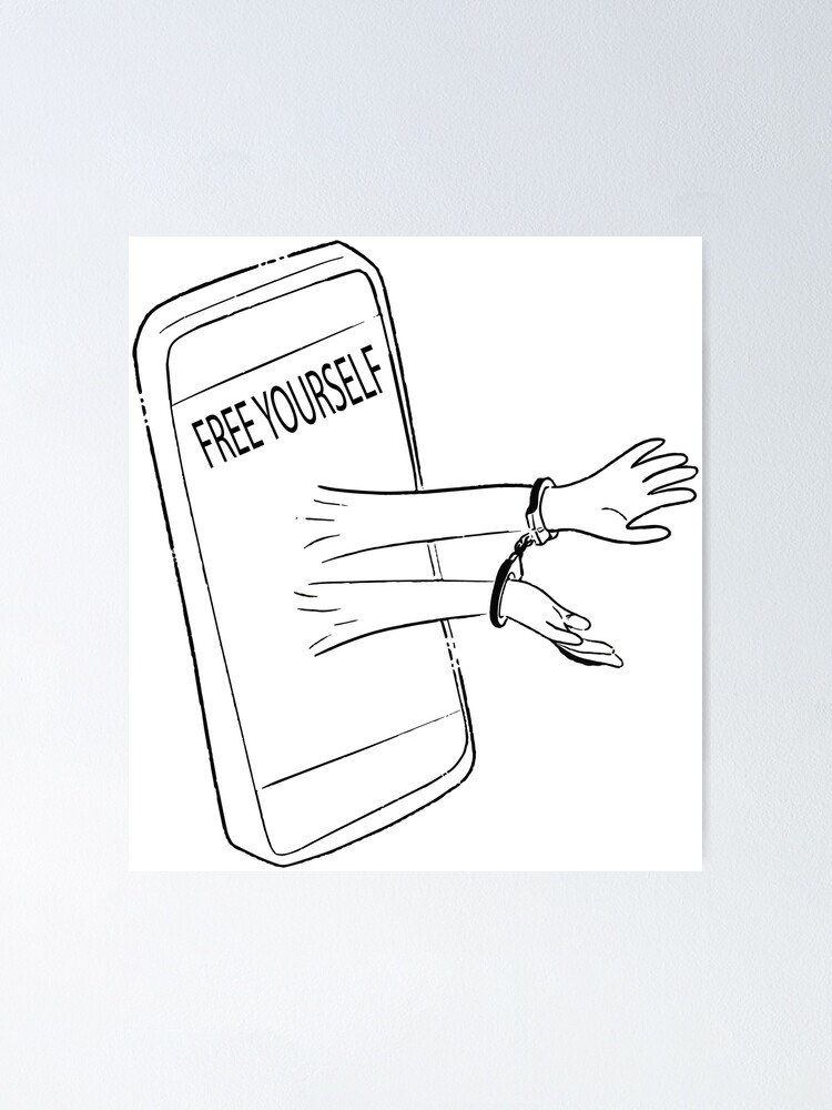 Hand Chained To A Beeping Mobile Phone, Concept Of Internet Addiction Stock  Photo, Picture and Royalty Free Image. Image 46981654.