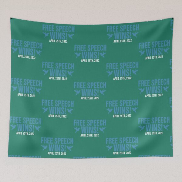 Item preview, Free Speech Wins April 25th 2022   designed and sold by WonderRS.