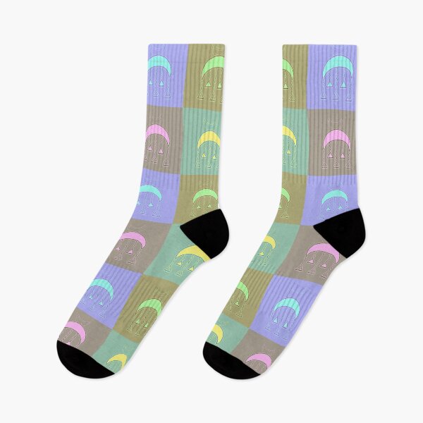 Item preview, Traditional Nubian Egyptian pattern, vintage neon style, Nubia Egypt street art designed and sold by art-of-egypt.