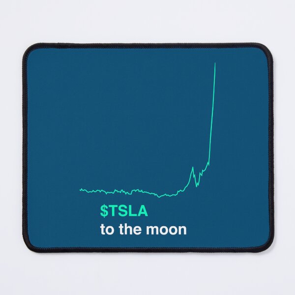 Item preview, Tesla stock to the moon   designed and sold by WonderRS.