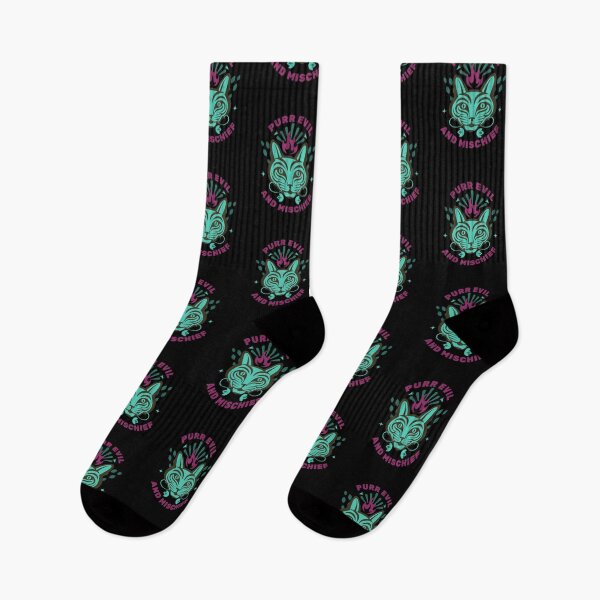 Item preview, Purr evil and mischief  designed and sold by onemoremask.
