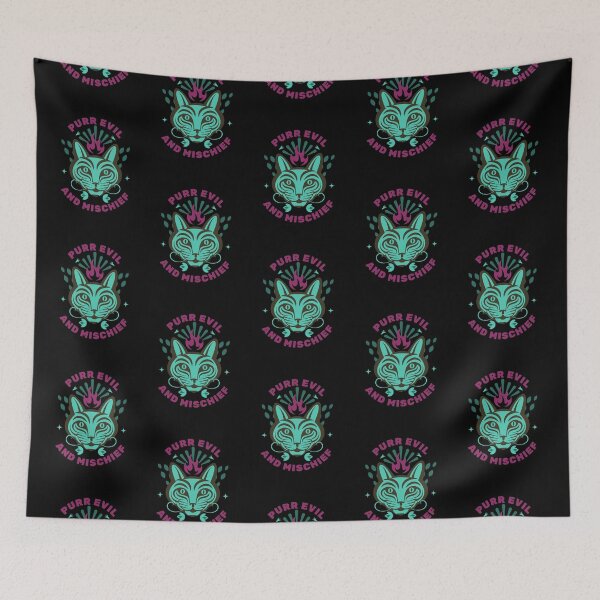 Item preview, Purr evil and mischief  designed and sold by onemoremask.