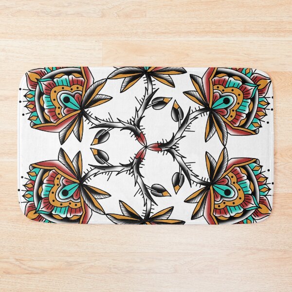 Item preview, Fkj tattoo flash flower designed and sold by franckfkj.