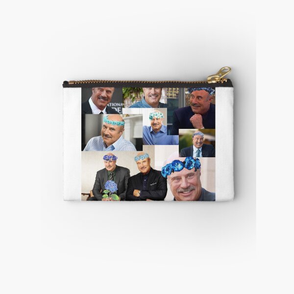 Item preview, Dr. Phil - Blue Flower Crown Collage designed and sold by sophiemonie.