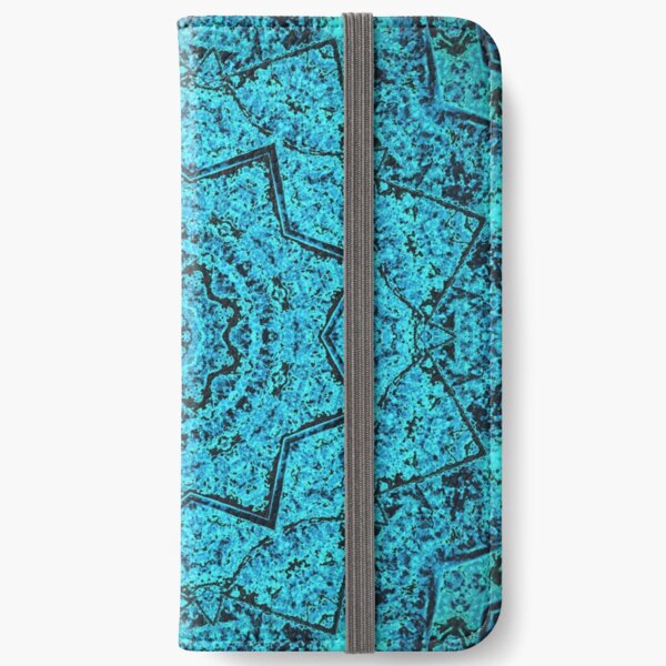 Divine Turquoise Mandala iPhone Wallet