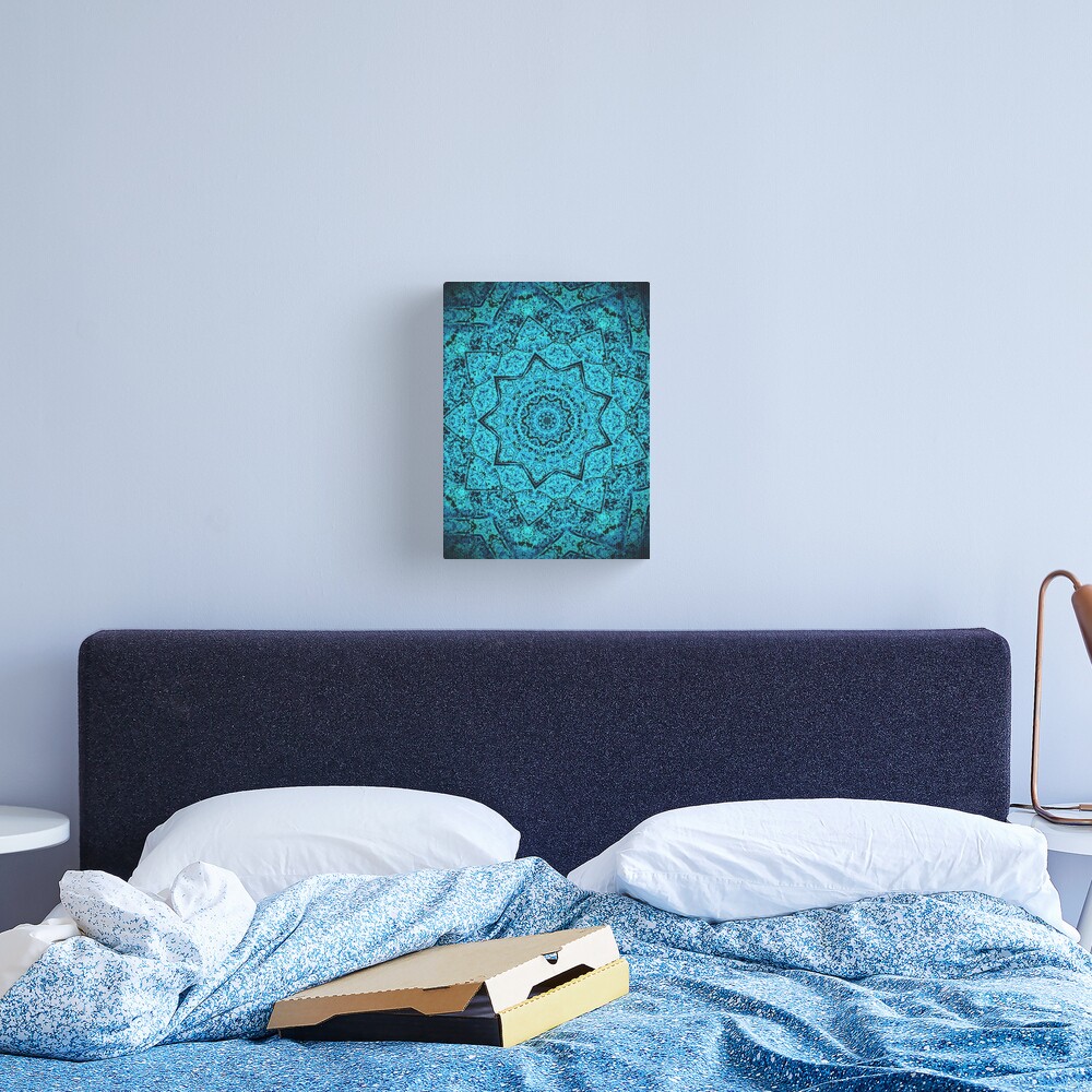 Divine Turquoise Mandala Canvas Print