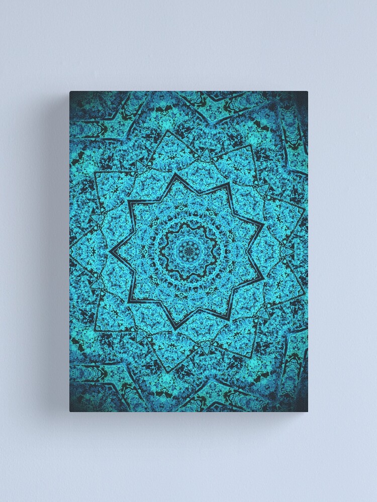 Alternate view of Divine Turquoise Mandala Canvas Print