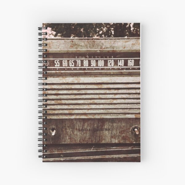Classic Oldies Fan - Old Vintage Radio photography Spiral Notebook