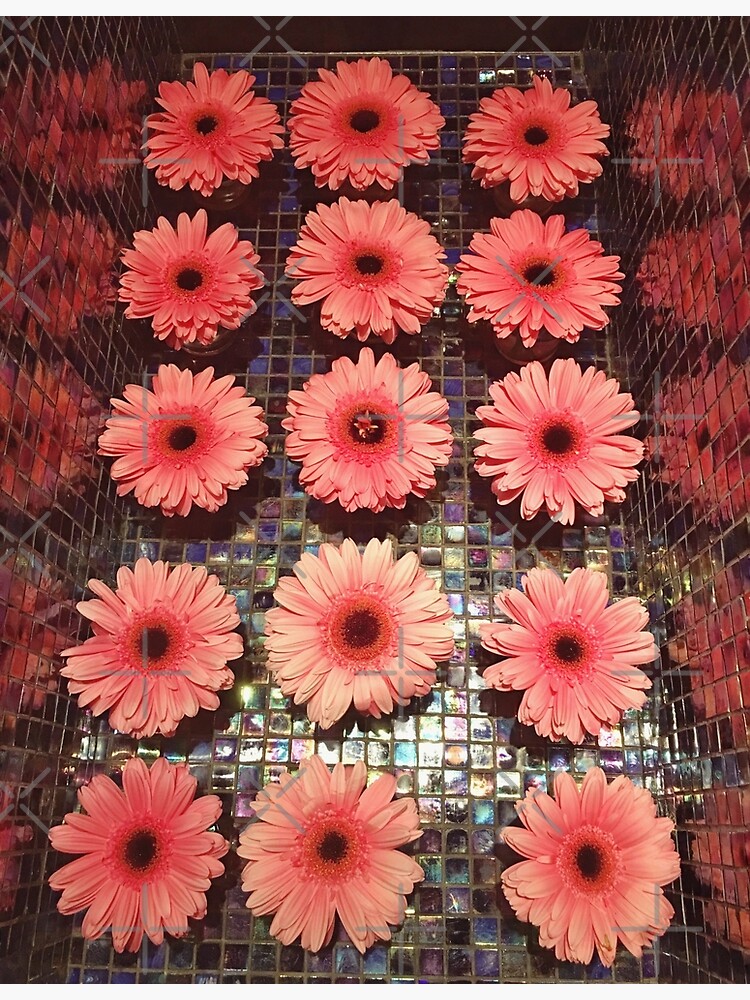 Flower Lovers Gift - Pink Gerberas by OneDayArt