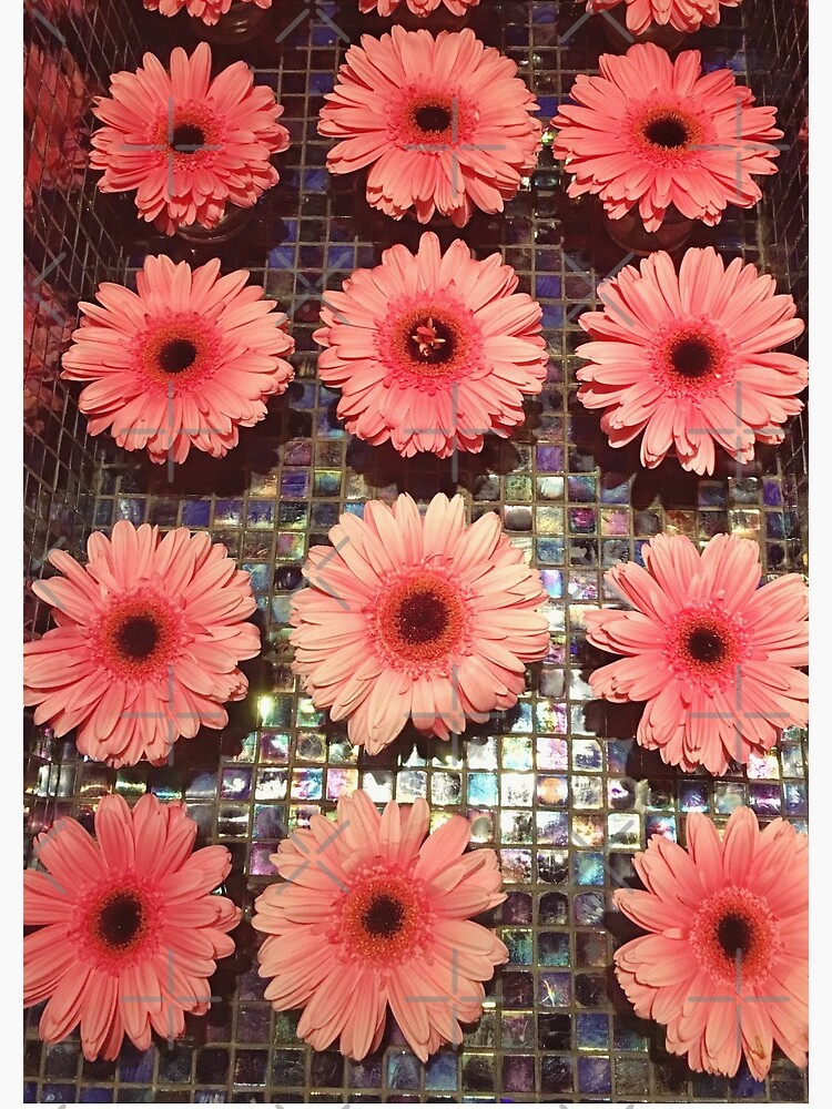 Flower Lovers Gift - Pink Gerberas by OneDayArt