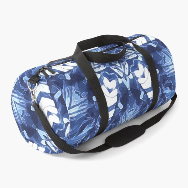 Item preview, intricate creative pattern and design hexagonal kaleidoscopic style in shades of BLUE designed and sold by mister-john.