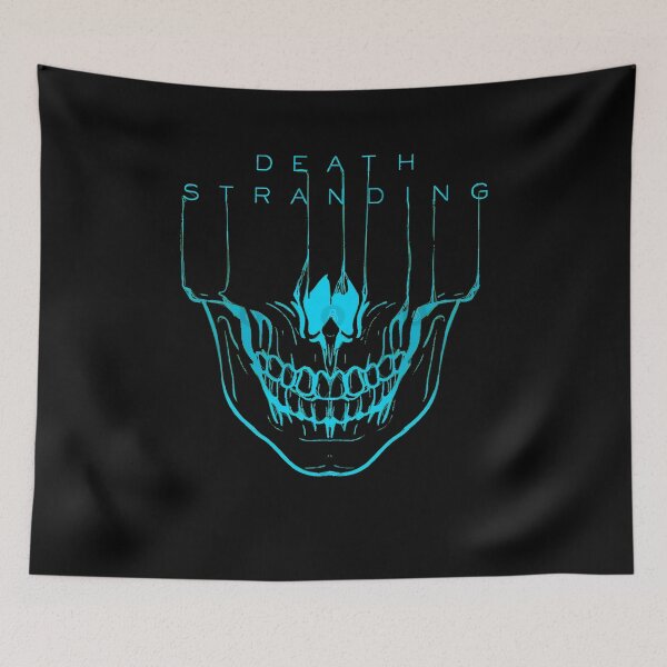 Item preview, Hardship Cataclysm Destroys Living Things Death Stranding Skull (Blue) Gift For Fans designed and sold by Janiah216.