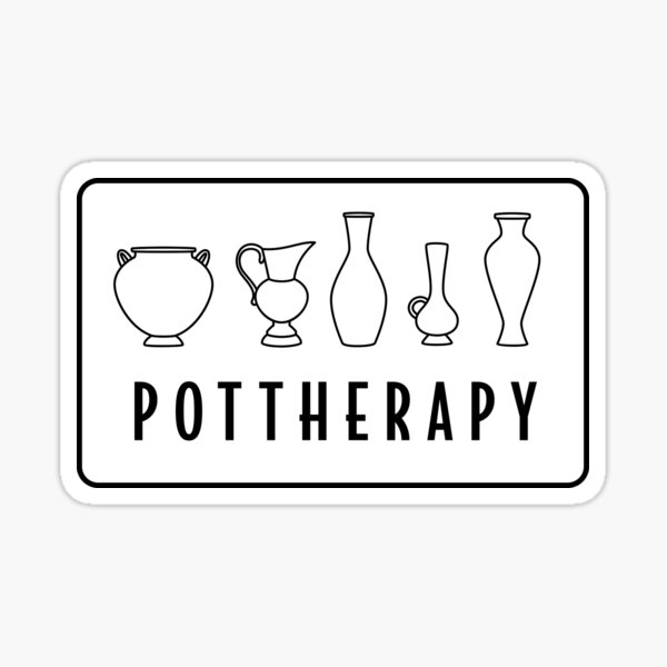 Item preview, Pottery therapy  pottery gift pottery is my therapy Pottery Gifts Pottery lover present designed and sold by anodyle.
