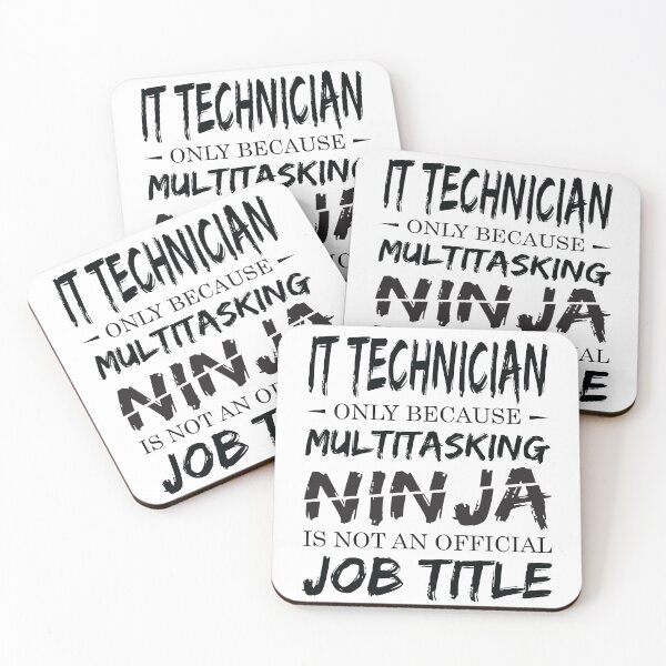 Item preview, Ninja It Technician designed and sold by woodesigner.