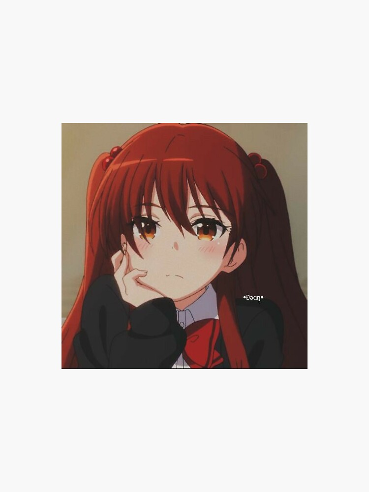 Profile picture of an anime girl with maroon hair