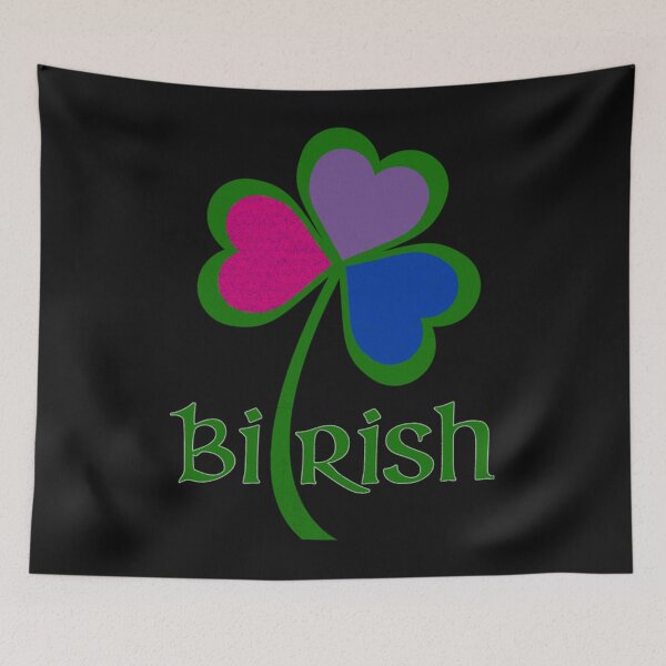 Item preview, BIRISH - Funny Irish Bisexual Flag Colors Shamrock   designed and sold by CarolynessCano.