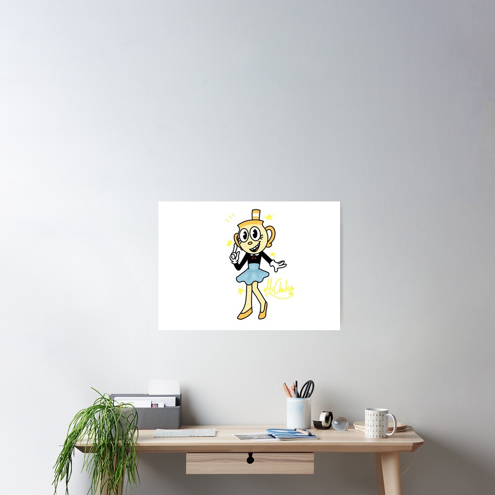 Ms. Chalice from Cuphead The Delicious Last Course Sticker for Sale by  Lego4A