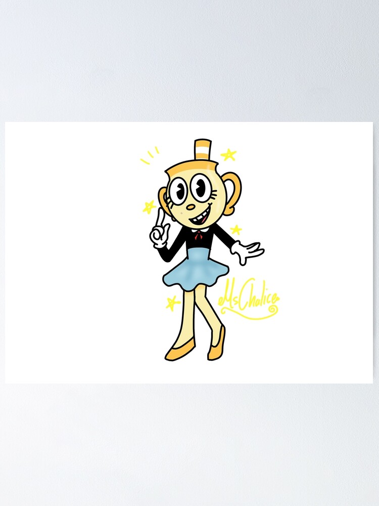 Ms chalice in the cuphead show style