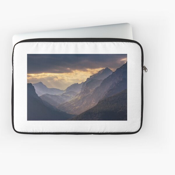 rocky tops at sunset Laptop Sleeve