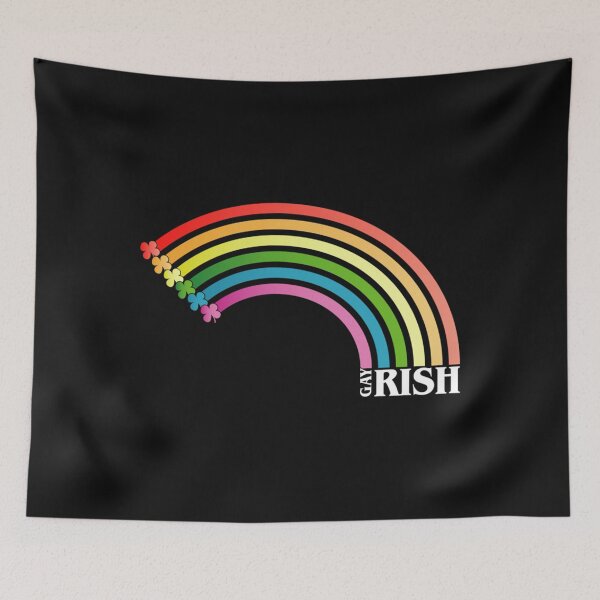 Item preview, Funny Gay St Patricks Day T Shirt - Gay Irish - Rainbow Clover   designed and sold by CarolynessCano.