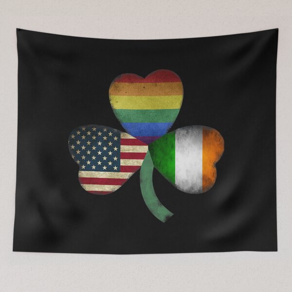 Item preview, Gay Pride Shamrock Rainbow Usa Irish Flag Lgbt   designed and sold by CarolynessCano.