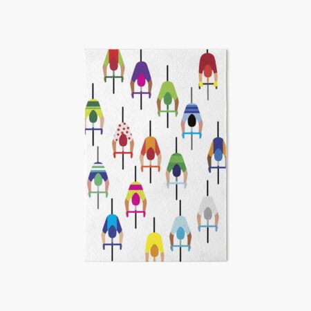 The peloton – a large group of cyclists. Art Board Print