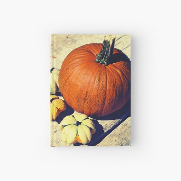 Gift for Food Blogger - Pumpkin and Squash Art - Kitchen and Dining Decor Hardcover Journal