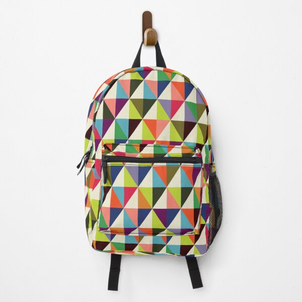Item preview, Geometric Pattern 86 (colorful mid-century triangle) designed and sold by Geometric Patterns.