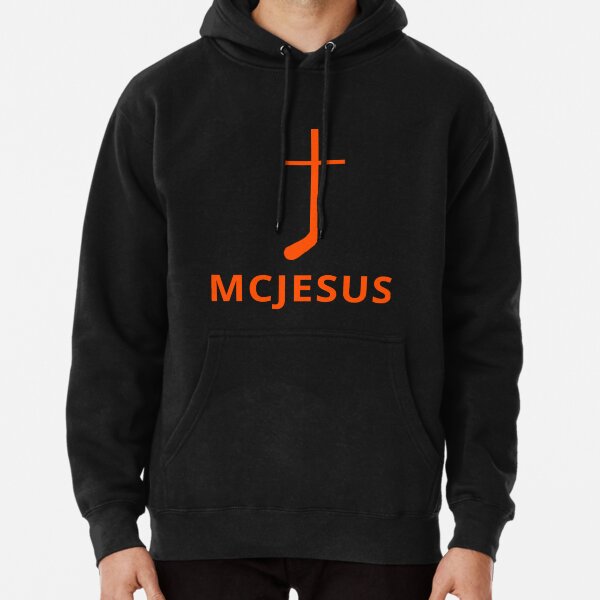 Buy the McJesus Pullover Sweatshirt Hoodie - Slingshot Hockey