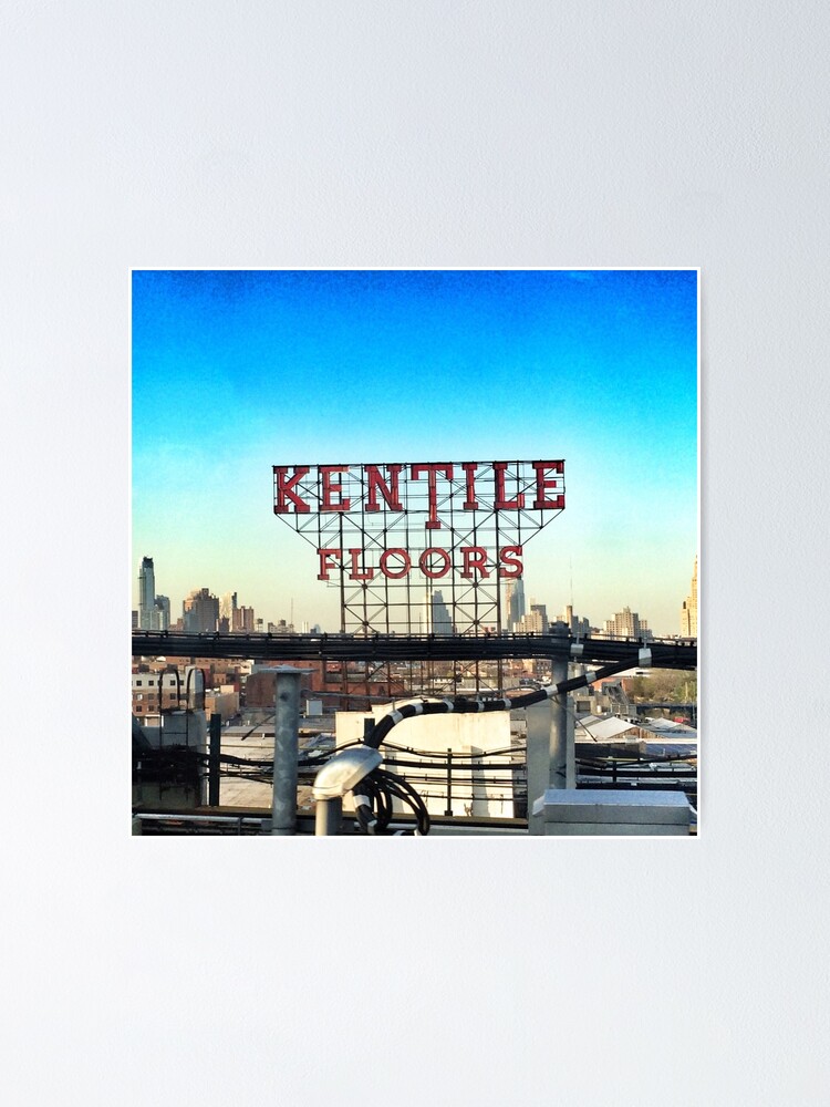 Alternate view of Kentile Floors - Downtown Brooklyn Skyline Photography by OneDayOneImage - Brooklyn Lovers Poster