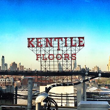 Artwork thumbnail, Kentile Floors - Downtown Brooklyn Skyline Photography by OneDayOneImage - Brooklyn Lovers by OneDayArt