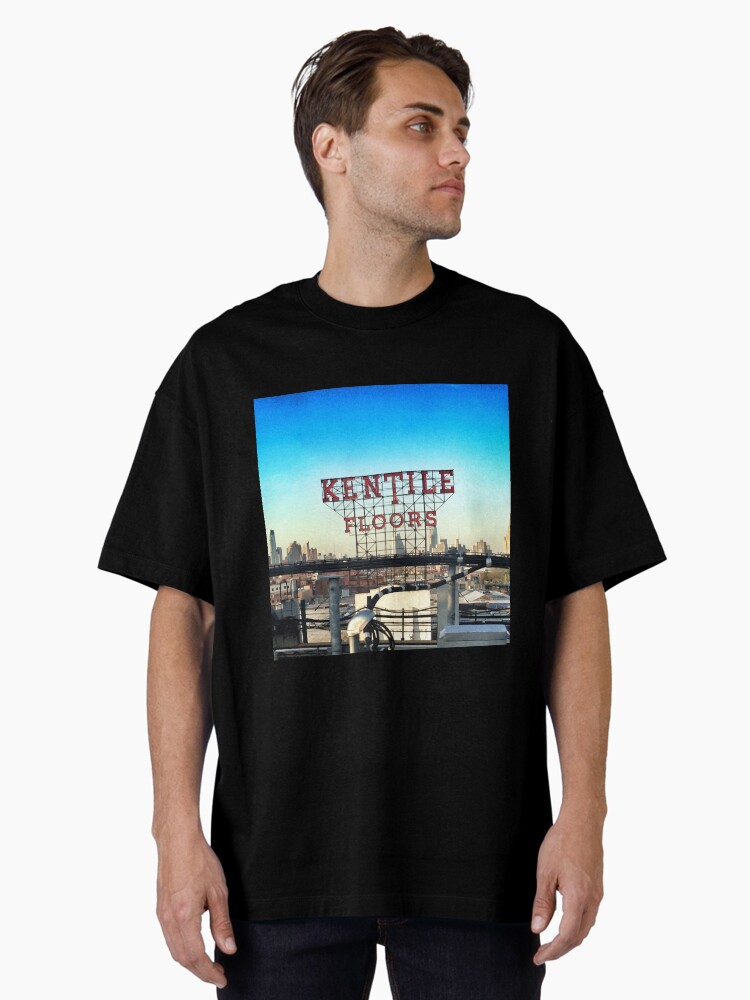 Thumbnail 1 of 7, Oversized T-Shirt, Kentile Floors - Downtown Brooklyn Skyline Photography by OneDayOneImage - Brooklyn Lovers designed and sold by OneDayArt.