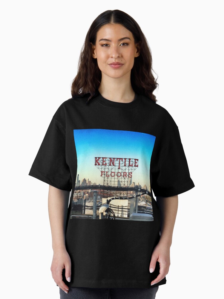 Thumbnail 2 of 7, Oversized T-Shirt, Kentile Floors - Downtown Brooklyn Skyline Photography by OneDayOneImage - Brooklyn Lovers designed and sold by OneDayArt.