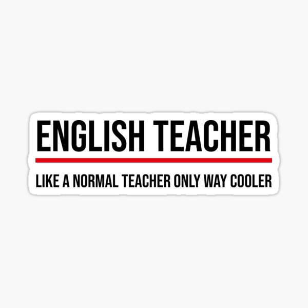 english-teacher-definition-profession-only-way-cooler-sticker-for