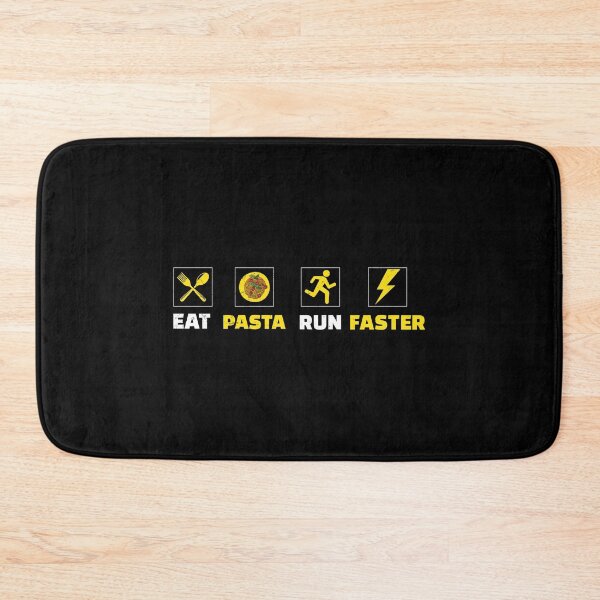 Item preview, Eat Pasta Run Faster Funny Carbohydrate Loading designed and sold by StrongShirts.