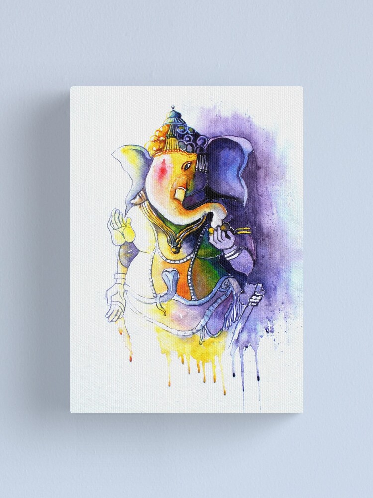 watercolor ganesha painting