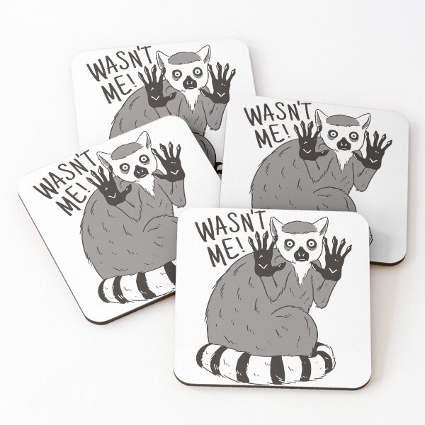Item preview, Wasn't me lemur designed and sold by Cyrenaica 1949.