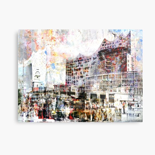 Hamburg - Elphi - Harbor Metal Print
