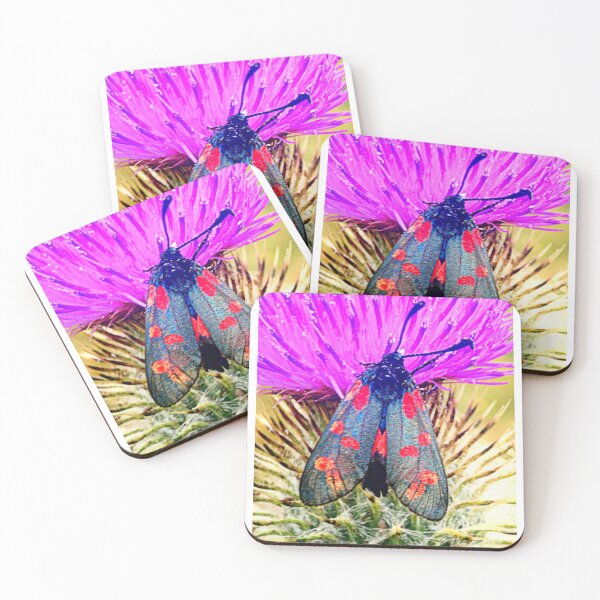 Item preview, Thistle with 6 spot burnet at Maiden castle designed and sold by angel1.