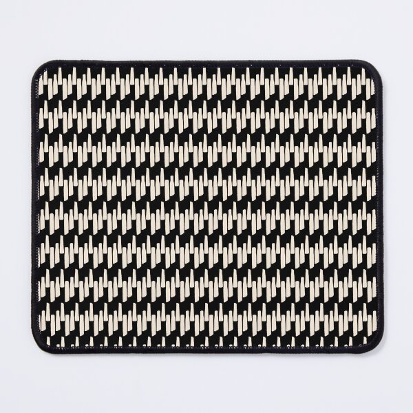 Item preview, Modern Boho Ink Weave Ikat Mudcloth Pattern in Black and Almond Cream designed and sold by kierkegaard.