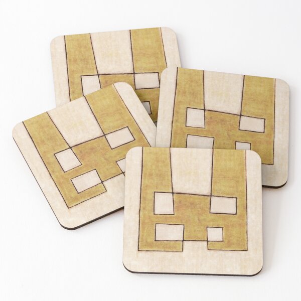 Item preview, Protoglifo 06 mustard traverse cream designed and sold by pepetto.