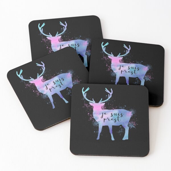 Item preview, People Call Me Deer Watercolor Je Suis Prest Retro Vintage designed and sold by Markroseana.