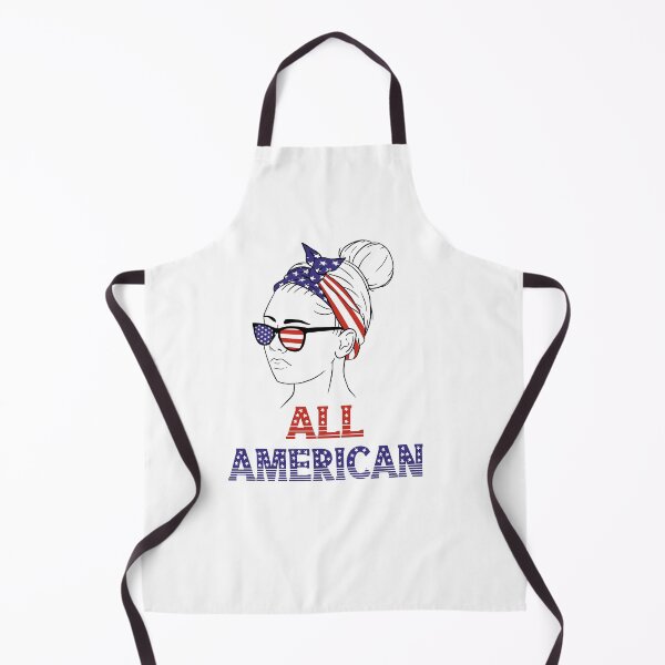 Item preview, Womens All American Cute Girl 4th of July Girls Kids Sunglasses V-Neck T-Shirt designed and sold by Hema Thilakaratne.