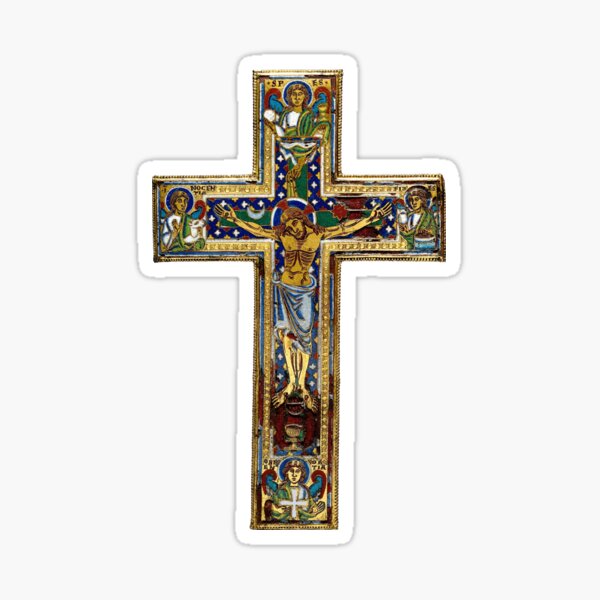 Medieval Cross Sticker