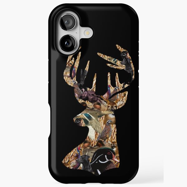 Coque Silicone Pour IPhone 14 Et 14 Pro – Motif Cerf Chasse, Coloré (neuve)