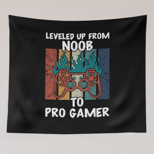 Item preview, Leveled Up From Noob to Pro Gamer Funny Gaming designed and sold by LemoBoy.